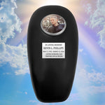 Black Motorcycle Gas Tank Large Adult Cremation Urn - Free Plate & Photo Option
