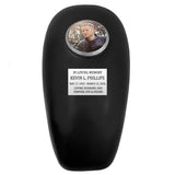 Black Motorcycle Gas Tank Large Adult Cremation Urn - Free Plate & Photo Option