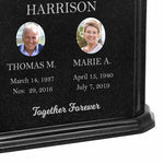 Monarch Companion Photo Options Granite ~ For Two Cremation Urn