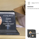 Black Photo Granite Large Adult or Medium Urn