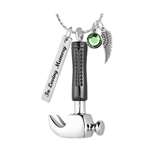 Large Hammer Ash Pendant Urn - Love Charms™ Option 