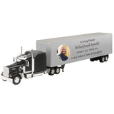 Trailer Cremation Urn & Kenworth W900 Black Sleeper Truck Décor
