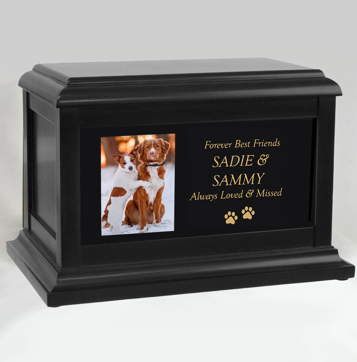 Ponderosa Pet Urn - Dog or Cat Photo Option or Backyard Tree 