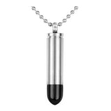 Black Tip Bullet 357 Magnum Pendant Keepsake - Love Charms Option