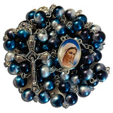 Blessed Mary Rosary Necklace Urn