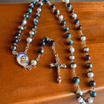 Blessed Mary Rosary Necklace Urn