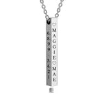 Stainless Bar Block Ash Urn - Option 4 Sides Engraved