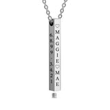 Stainless Bar Block Ash Urn - Option 4 Sides Engraved