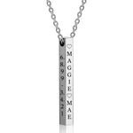 Stainless Bar Block Ash Urn - Option 4 Sides Engraved