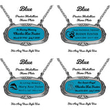 Blue Pewter Medallion Name Plates - 55 Icon Options