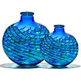 Beautiful Earth Blue Reflections Mosaic Glass Adult or Medium Urn - Personalized Option - Made in USA