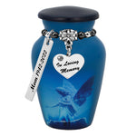 Blue Angel of Protection Mini Urn - Love Charms™ Option