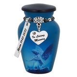 Blue Angel of Protection Mini Urn - Love Charms™ Option