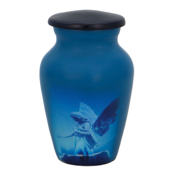 Blue Angel of Protection Mini Urn - Love Charms™ Option