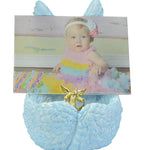 Blue Angel Wings Preemie Infant Urn - Plate Option