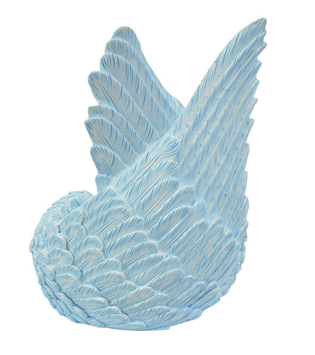 Blue Angel Wings Keepsake Urn