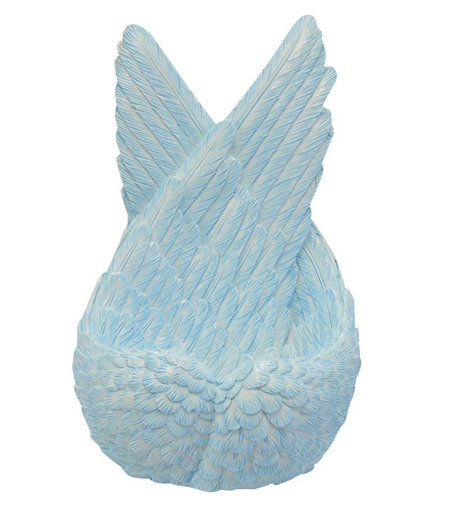 Blue Angel Wings Keepsake Urn
