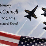 Blue Angels Keychain Urn Engraved