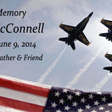 Blue Angels Keychain Urn Engraved
