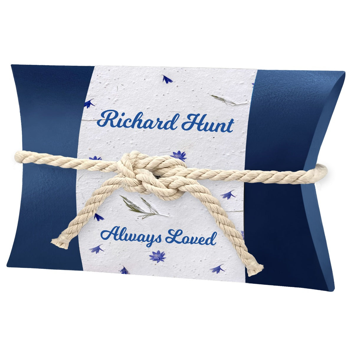 Blue Bells Peaceful Pillow® Water Burial Cremation Urn - Biodegradable Water Burial At Sea Urn - Wide River Urn