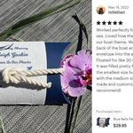 Blue Bells Peaceful Pillow® Water Burial Cremation Urn - Biodegradable Water Burial At Sea Urn - Wide River Urn