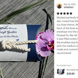Blue Bells Peaceful Pillow® Water Burial Cremation Urn - Biodegradable Water Burial At Sea Urn - Wide River Urn