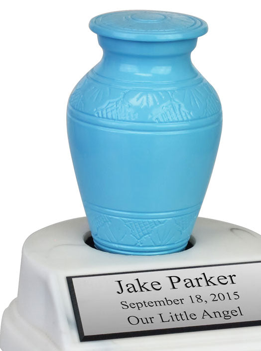 Blue Brass Preemie Urn