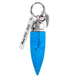 Blue Moon Windchime - Blue Crystal Urn - Engraved Tag Option