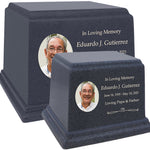 Blue Photo Granite Large Adult or Medium Urn