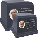 Blue Photo Granite Large Adult or Medium Urn