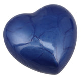 Blue Swirl Engraved Heart Keepsake Urn - Stand Option
