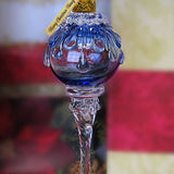 Blue Snowball Icicle Ornament Keepsake - Love Charms® Option