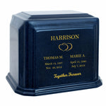 Monarch Companion Blue Marble 3D Diamond Crystal Urn - For Two