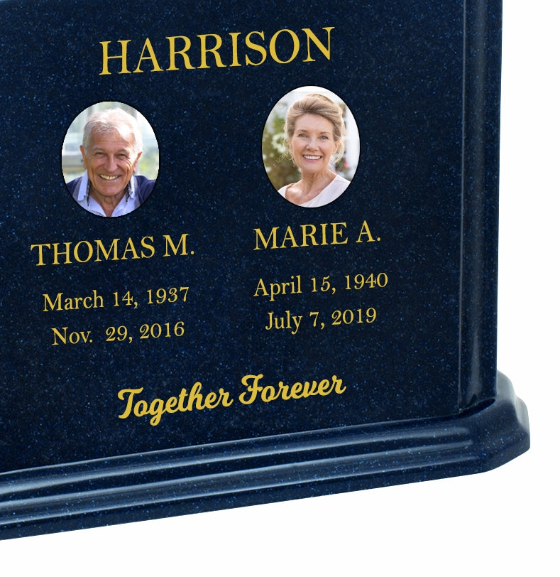 Monarch Companion Granite ~ For Two Cremation Urn