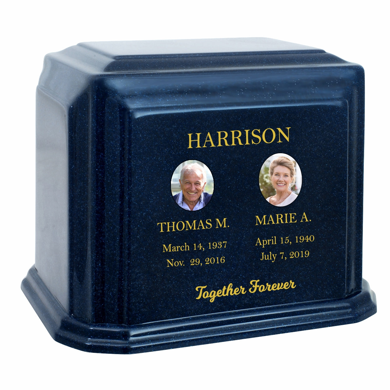 Monarch Companion Granite ~ For Two Cremation Urn