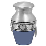 Wings of an Blue Angel Circle of Hearts Keepsake Urn - Engraving Option
