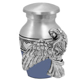 Wings of an Blue Angel Circle of Hearts Keepsake Urn - Engraving Option
