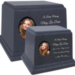 Blue Photo Granite Large Adult or Medium Urn