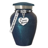 In Loving Memory Blue Sparkle Mini Urn - Love Charms® Option