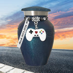 Video Game Controller Blue Sparkle Mini Urn - Love Charms® Option