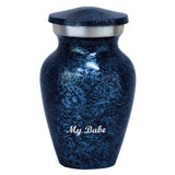 Rose Wing Blue Sparkle Mini Urn - Love Charms® Option