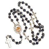 Our Father Crosses Photo Rosary Necklace Urn