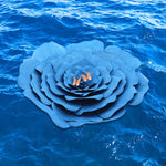 Blue Peaceful Petal® Flower Water Burial Adult or Companion Urn - Orange Butterfly Option