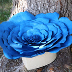 Blue Peaceful Petal® Flower Water Burial Adult or Companion Urn - Orange Butterfly Option