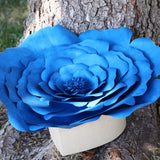 Blue Peaceful Petal® Flower Water Burial Adult or Companion Urn - Orange Butterfly Option