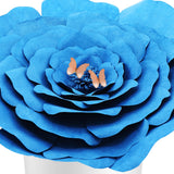 Blue Peaceful Petal® Flower Water Burial Adult or Companion Urn - Orange Butterfly Option