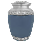 Blue Hearts Pewter Medium Urn - Tribute Wreath™ - Pro Laser Engraving