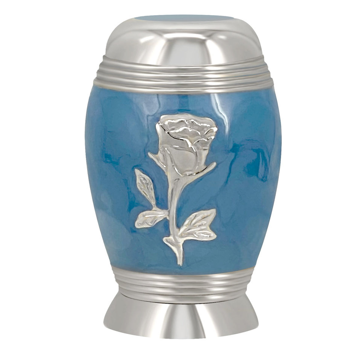 Blue Rose Mini Urn - Engraving Option - Unique and Lasting Memorial Keepsake