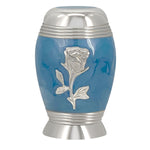 Blue Rose Mini Urn - Engraving Option - Unique and Lasting Memorial Keepsake