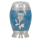 Blue Rose Mini Urn - Engraving Option - Unique and Lasting Memorial Keepsake